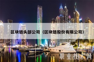 区块链头部公司(区块链股份有限公司